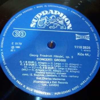 LP Georg Friedrich Händel: Concerti Grossi, Op.3 (83 1) 280190