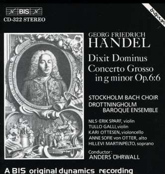 CD Georg Friedrich Händel: Dixit Dominus / Concerto Grosso In G Minor Op. 6:6 487456