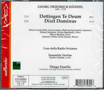 CD Georg Friedrich Händel: Dixit Dominus / Dettingen Te Deum 278022
