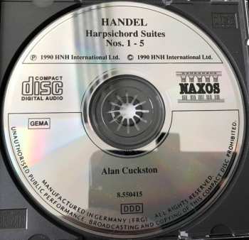 CD Georg Friedrich Händel: Harpsichord Suites Nos. 1 - 5 340659