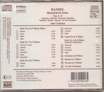 CD Georg Friedrich Händel: Harpsichord Suites Nos. 6-8 99538