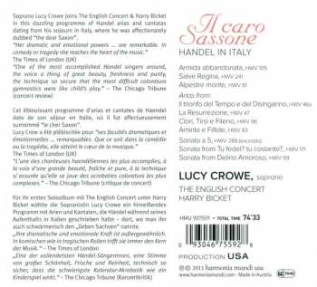 CD Georg Friedrich Händel: Il Caro Sassone: Handel In Italy 228762