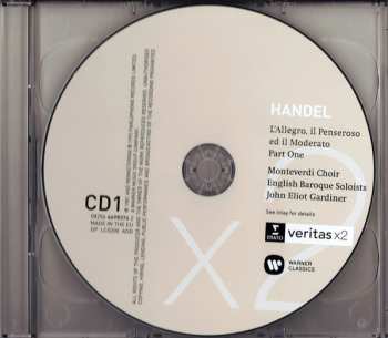 2CD Georg Friedrich Händel: L'Allegro, Il Penseroso Ed Il Moderato 48000