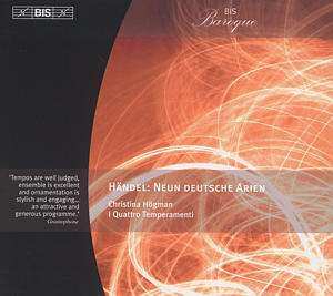 Album Georg Friedrich Händel: Neun Deutsche Arien = Nine German Arias