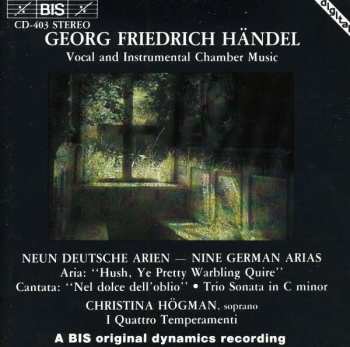 CD Georg Friedrich Händel: Neun Deutsche Arien = Nine German Arias 289406