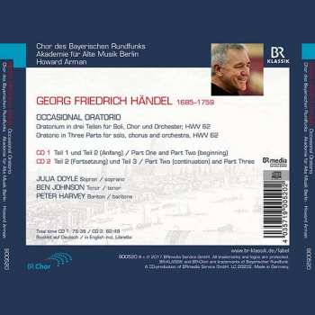 2CD Georg Friedrich Händel: Occasional Oratorio 188593