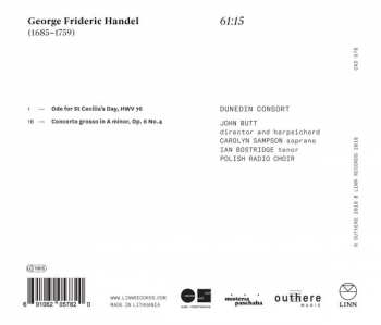 CD Georg Friedrich Händel: Ode For St Cecilia's Day  311913