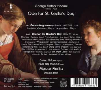 CD Georg Friedrich Händel: Ode For St. Cecilia's Day 336713