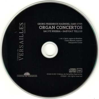 CD Georg Friedrich Händel: Organ Concertos, Salve Regina, Saeviat Telllus 445401