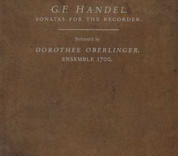SACD Georg Friedrich Händel: Sonaten Für Blockflöte & Bc 400923