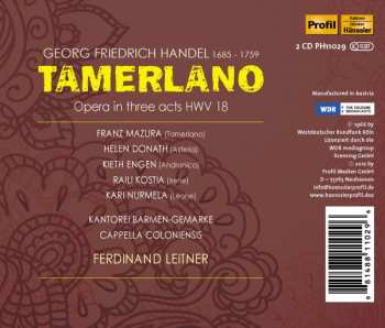 2CD Georg Friedrich Händel: Tamerlano 349752