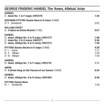 CD Georg Friedrich Händel: The Complete "Amen, Alleluia" Arias, HWV 269-77 122589