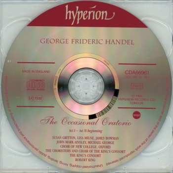 2CD Georg Friedrich Händel: The Occasional Oratorio 306504