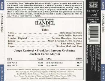 2CD Georg Friedrich Händel: Tobit (Oratorio In Three Parts) 119880