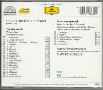 CD Georg Friedrich Händel: Water Music / Music For The Royal Fireworks 412065
