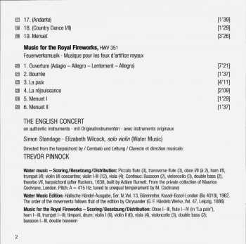 CD Georg Friedrich Händel: Water Music / Music For The Royal Fireworks 45437