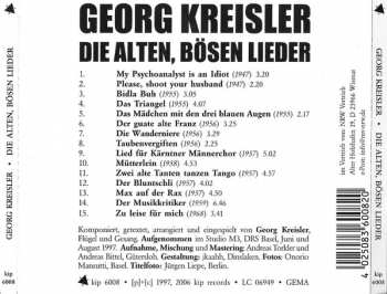 CD Georg Kreisler: Die Alten, Bösen Lieder 244339