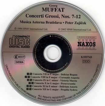 CD Georg Muffat: Concerti Grossi, Nos. 7-12 250261