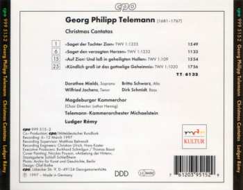 CD Georg Philipp Telemann: Christmas Cantatas 178981