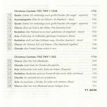 CD Georg Philipp Telemann: Christmas Oratorio; Christmas Cantatas 1761 & 1762 116047