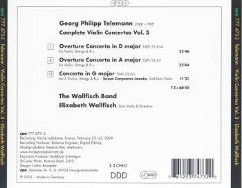 CD Georg Philipp Telemann: Complete Violin Concertos Vol. 3 123082