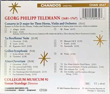 CD Georg Philipp Telemann: Concerto In D Major For Three Horns, Violin And Orchestra 329418