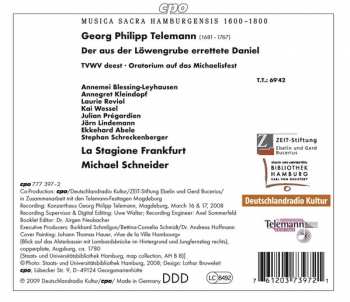 CD Georg Philipp Telemann: Der Aus Der Löwengrube Errettete Daniel 120874