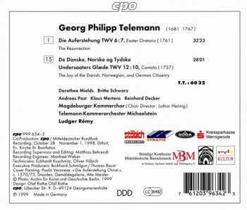 CD Georg Philipp Telemann: Die Auferstehung • De Danske, Norske og Tydske Glæde 112869