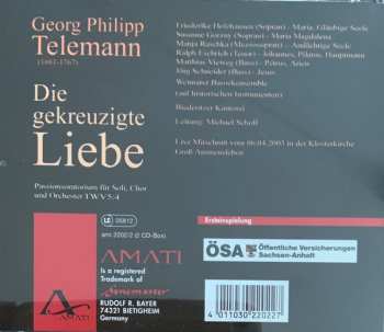 2CD Georg Philipp Telemann: Die Gekreuzigte Liebe TWV 5:4 435767