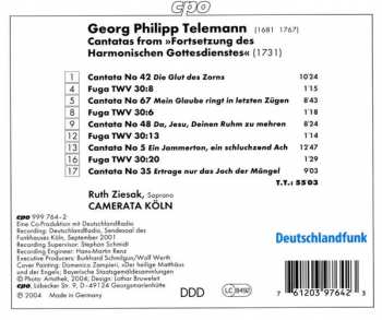 CD Georg Philipp Telemann: Fortsetzung Des Harmonischen Gottesdienstes 121209
