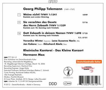 CD Georg Philipp Telemann: Gott Zebaoth In Deinem Namen (Cantatas Vol. 2) 114287