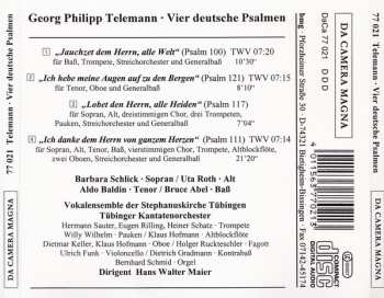 CD Georg Philipp Telemann: Vier Deutsche Psalmen 283286