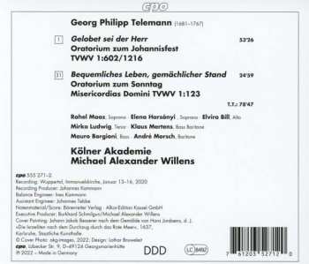 CD Georg Philipp Telemann: Johannis Oratorium 342579