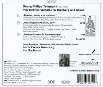 CD Georg Philipp Telemann: Kommt, Lasset Uns Anbeten: Inauguration Cantatas For Hamburg And Altona 186046