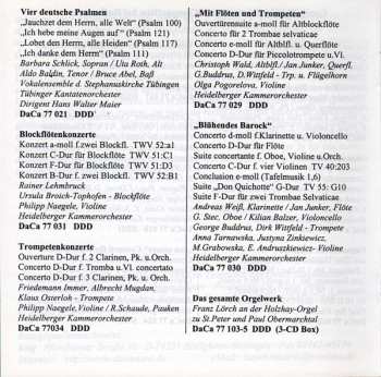 CD Georg Philipp Telemann: Konzerte & Konzertante Sinfonien 337372