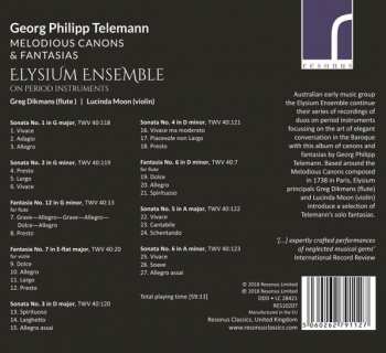 CD Georg Philipp Telemann: Melodious Canons & Fantasia 338037