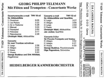 CD Georg Philipp Telemann: Mit Flöten und Trompeten - Concertante Werke 316295