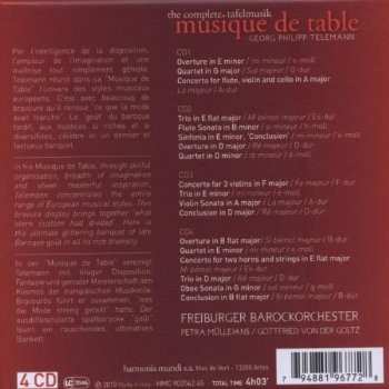 4CD/Box Set Georg Philipp Telemann: Musique De Table - The Complete Tafelmusik 307533