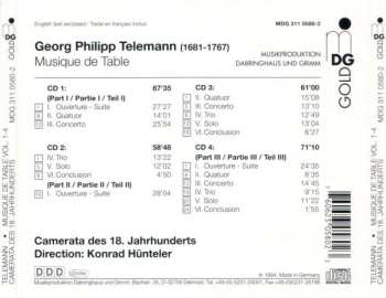 4CD Georg Philipp Telemann: Musique De Table Vol. 1-4 458749