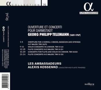 CD Georg Philipp Telemann: Ouverture & Concerti Pour Darmstadt 121246