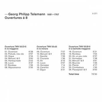 CD Georg Philipp Telemann: Ouvertures A 8 307755