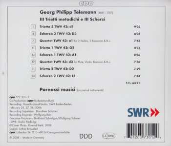 CD Georg Philipp Telemann: III Trietti Metodichi E III Scherzi 435696