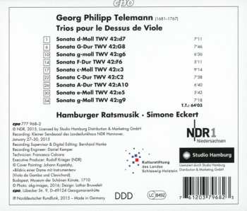 CD Georg Philipp Telemann: Trios Pour Le Dessus de Viole 118133