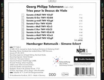 CD Georg Philipp Telemann: Trios Pour Le Dessus de Viole 118133