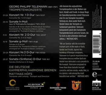 CD Georg Philipp Telemann: Trompetenkonzerte 309718