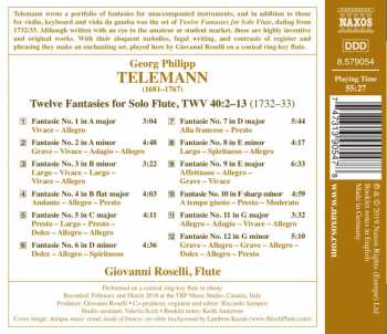 CD Georg Philipp Telemann: Twelve Fantasies For Solo Flute 274922