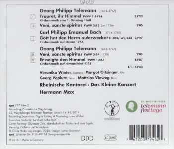 CD Georg Philipp Telemann: Venite Sancte Spiritus (Festive Cantatas) 259175