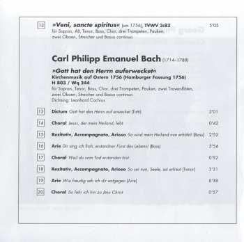 CD Georg Philipp Telemann: Venite Sancte Spiritus (Festive Cantatas) 259175