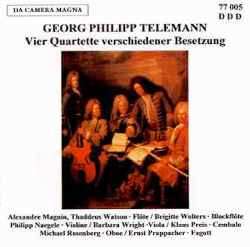 CD Georg Philipp Telemann: Vier Quartette Verschiedener Besetzung 296363