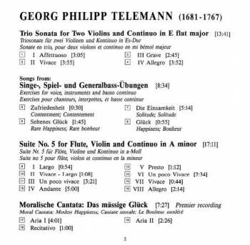 CD Georg Philipp Telemann: Vol.3 Domestic Music 307891